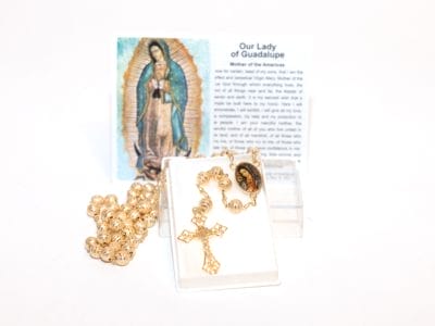 Our Lady of Guadalupe Gold Rosary – Ref: G/D