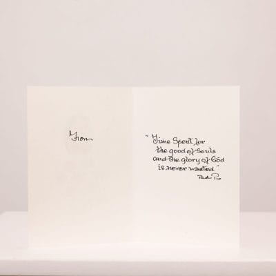 Padre Pio “Thank You” Card (LILAC) - Image 3