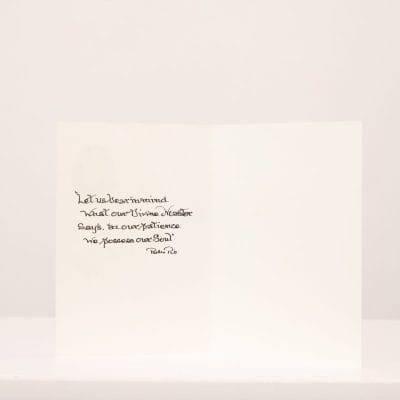 Padre Pio “Thank You” Card (LILAC) - Image 2