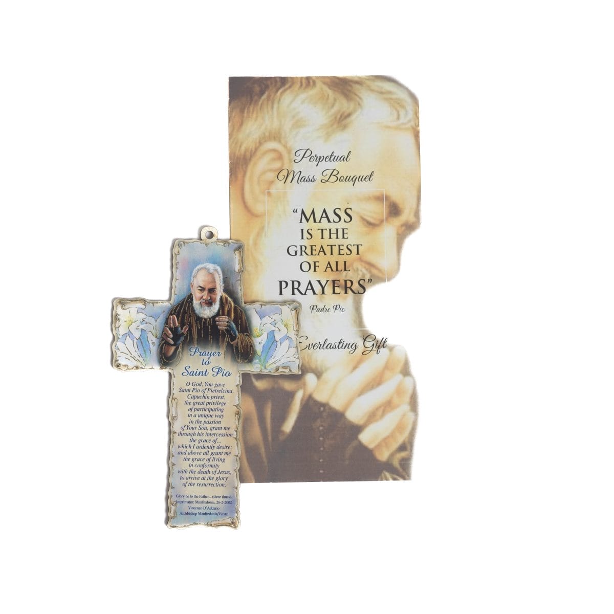 WALL-HANGING CROSS OF ST. PIO
