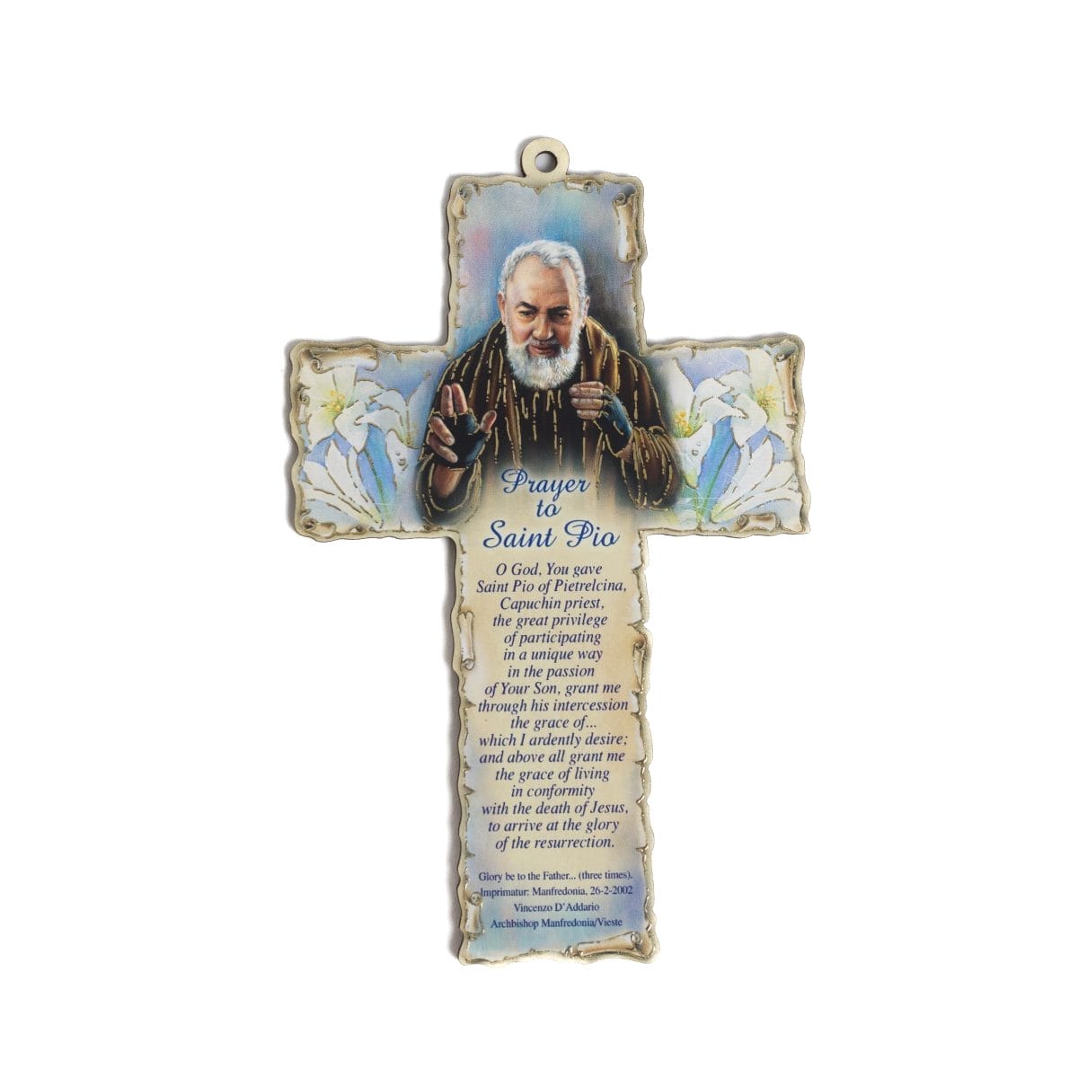 WALL-HANGING CROSS OF ST. PIO - Image 2